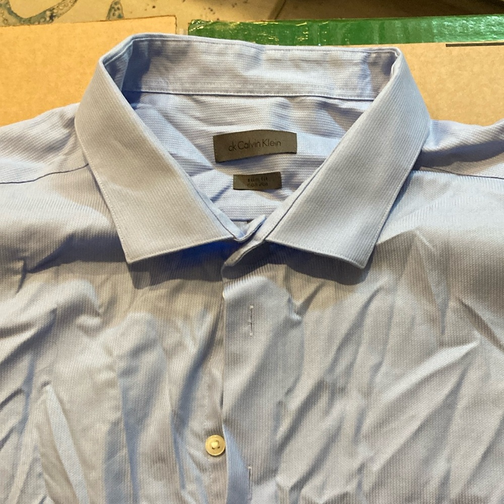 Calvin Klein Men's Light Blue Shirt